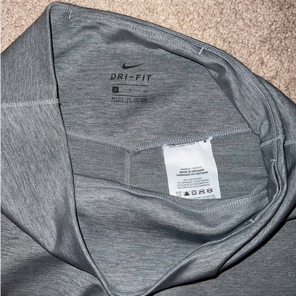 Nike Womens Dri-Fit Logo High Waisted Legging Gray size S - Picture 4 of 6